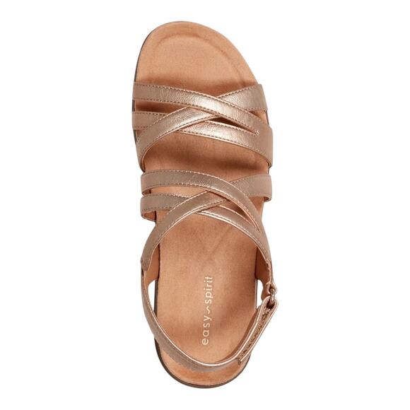 Easy Spirit Women's Wincie Strappy Slingback Sandals Gold Size 9 M - Picture 3 of 4